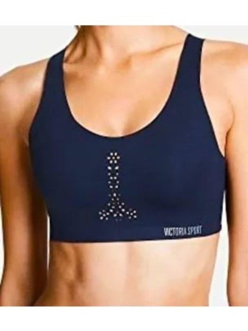 Victoria Secret Angel Max Sports Bra Black Athletic Active Gym Support 38DD